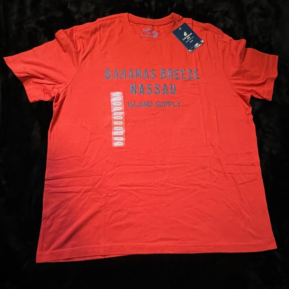Red Caribbean Joe size XL Bahamas breeze
Nassau island supply t-shirt
